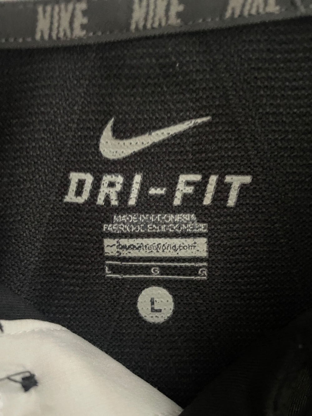 NIKE MICHIGAN TECH Black with White Contrast Collar DriFit Collegiate Sport Polo - Picture 4 of 11